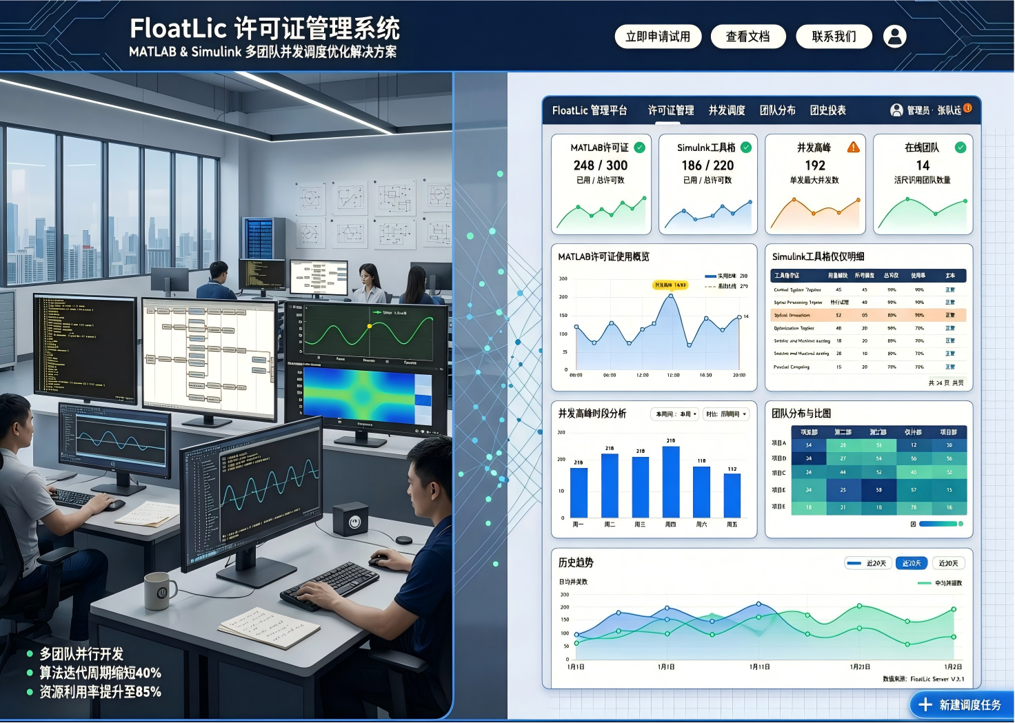 MATLAB科学计算许可证在多研发团队中的并发调度优化方法
