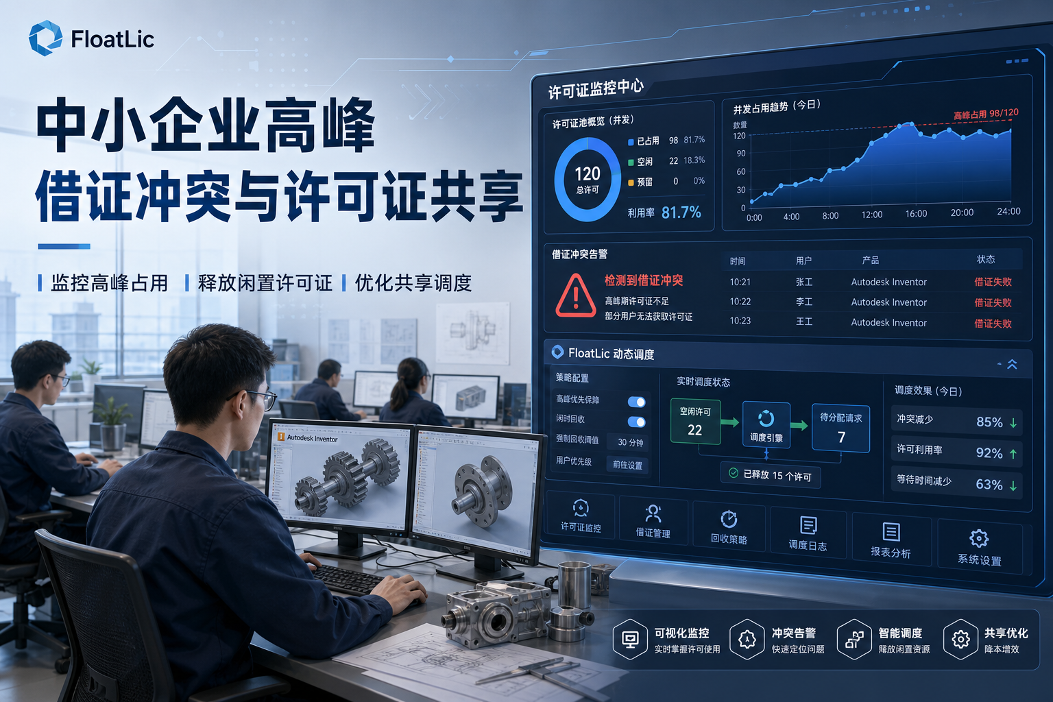 Inventor中小企业高峰借证冲突与许可证共享