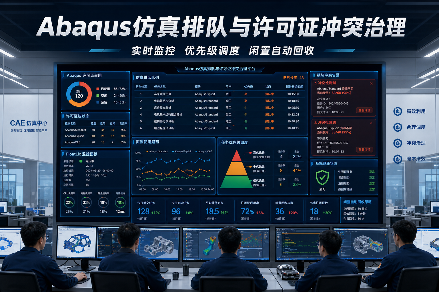Abaqus仿真排队与许可证冲突治理