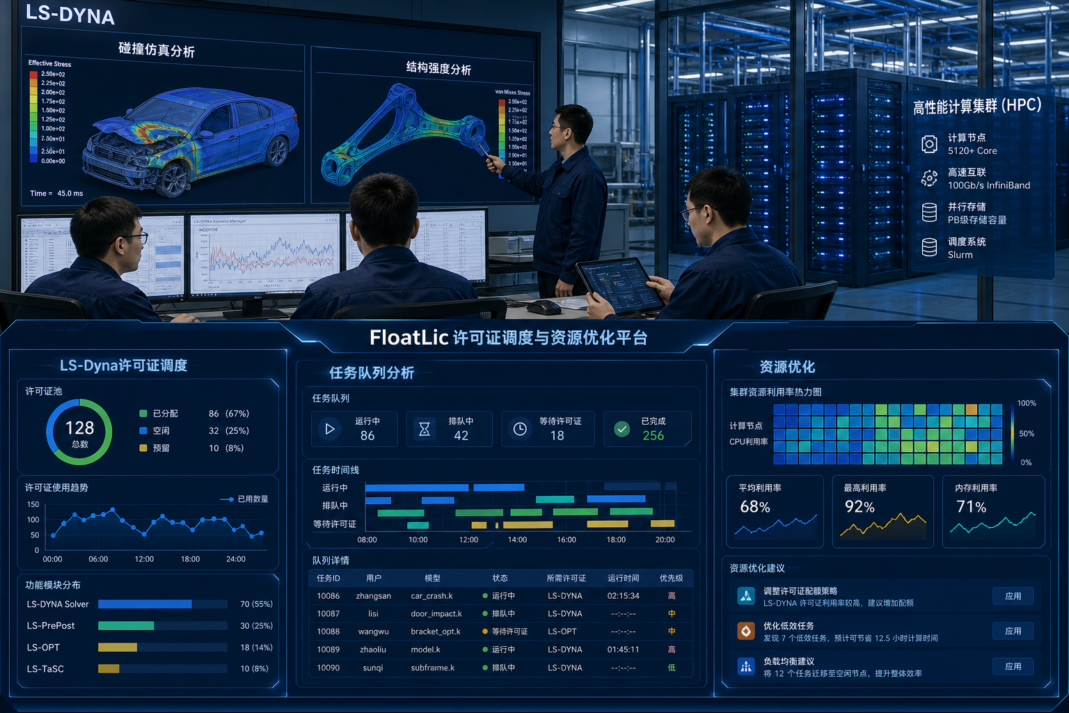 LSDyna高性能计算许可证调度与资源优化