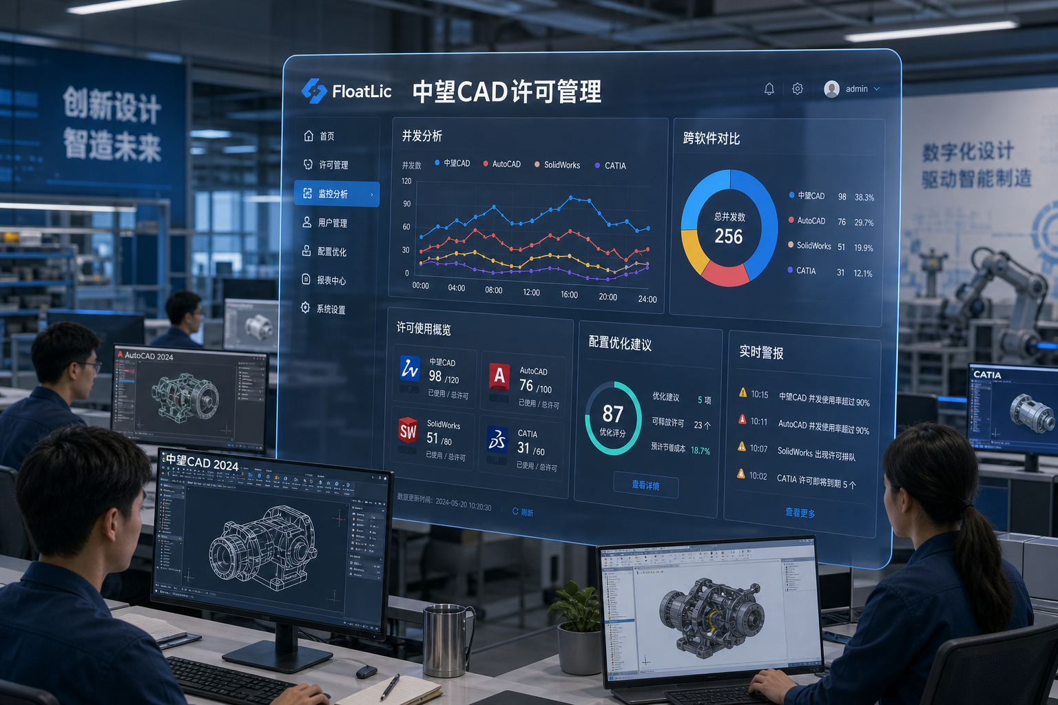 中望CAD浮动许可在混合设计环境中的配置与管理