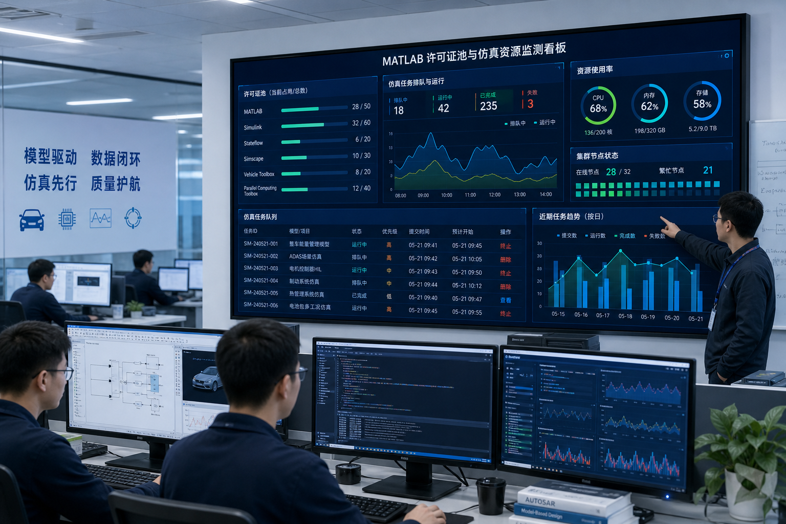 MATLAB许可证池优化与仿真排程协同