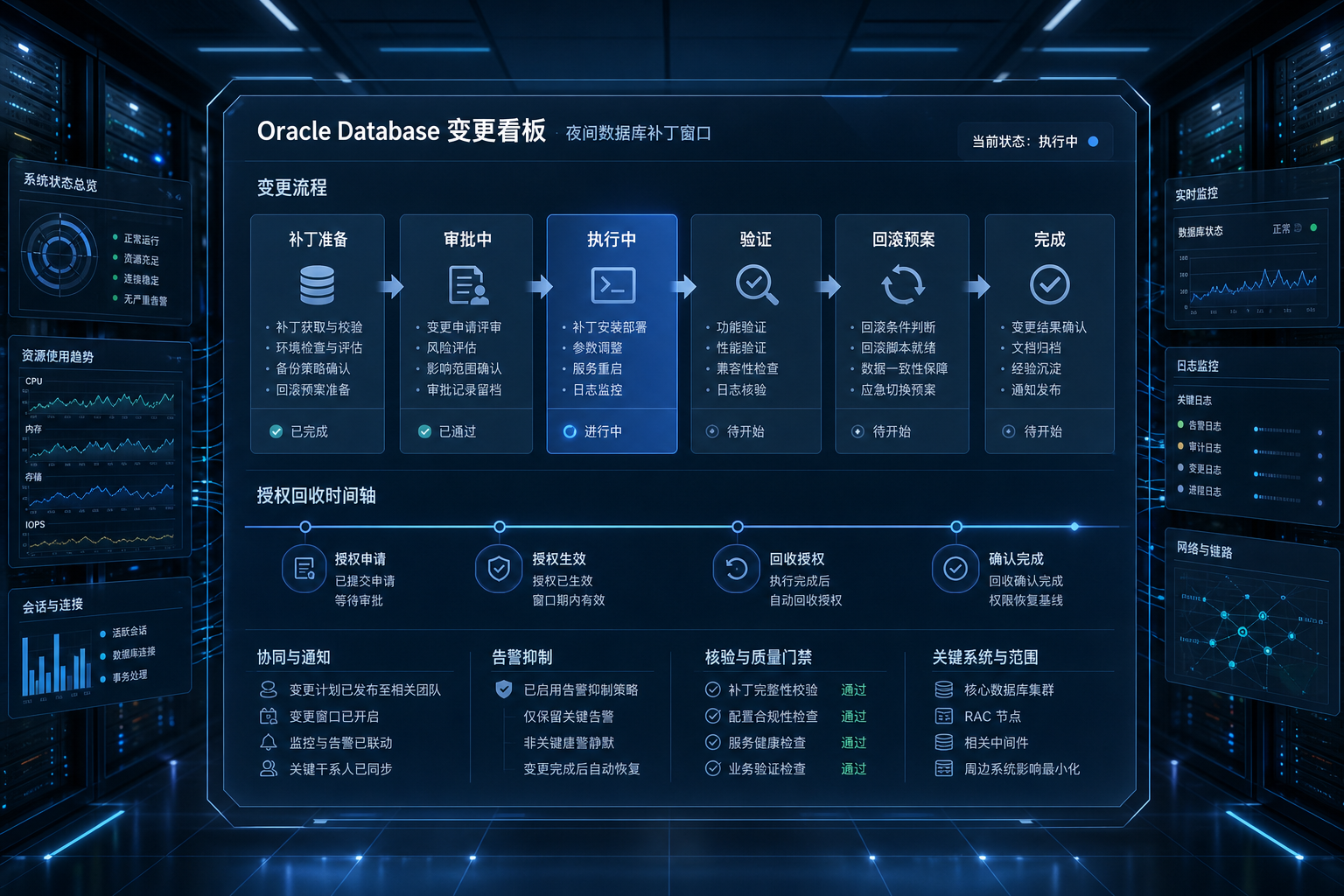 Oracle Database补丁窗口内的许可证临时扩容不该靠人工借账号