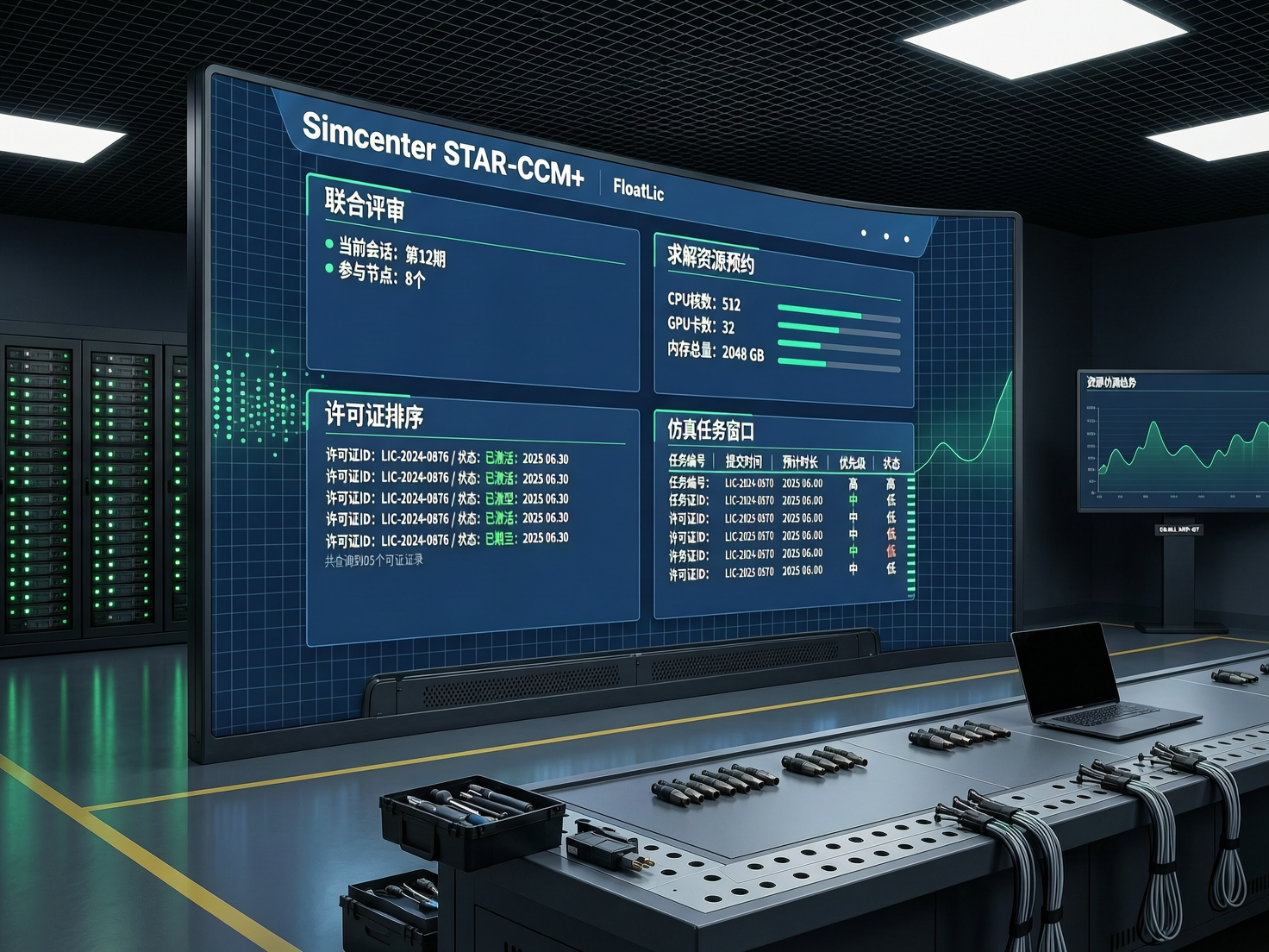 Simcenter STAR-CCM+ 联合评审周的求解资源预约与许可证排序