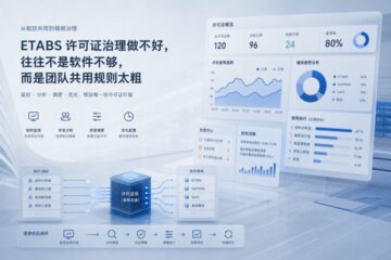 ETABS许可证治理做不好，往往不是软件不够，而是团队共用规则太粗
