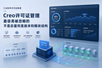 Creo许可证管理最容易被忽略的，不是总量，而是版本和模块结构