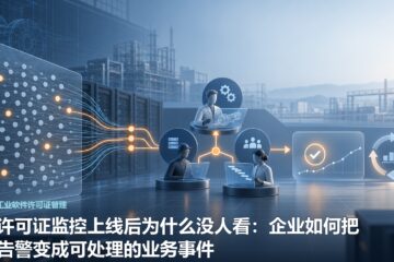 许可证监控上线后为什么没人看：企业如何把告警变成可处理的业务事件