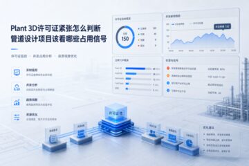 Plant 3D许可证紧张怎么判断，管道设计项目该看哪些占用信号