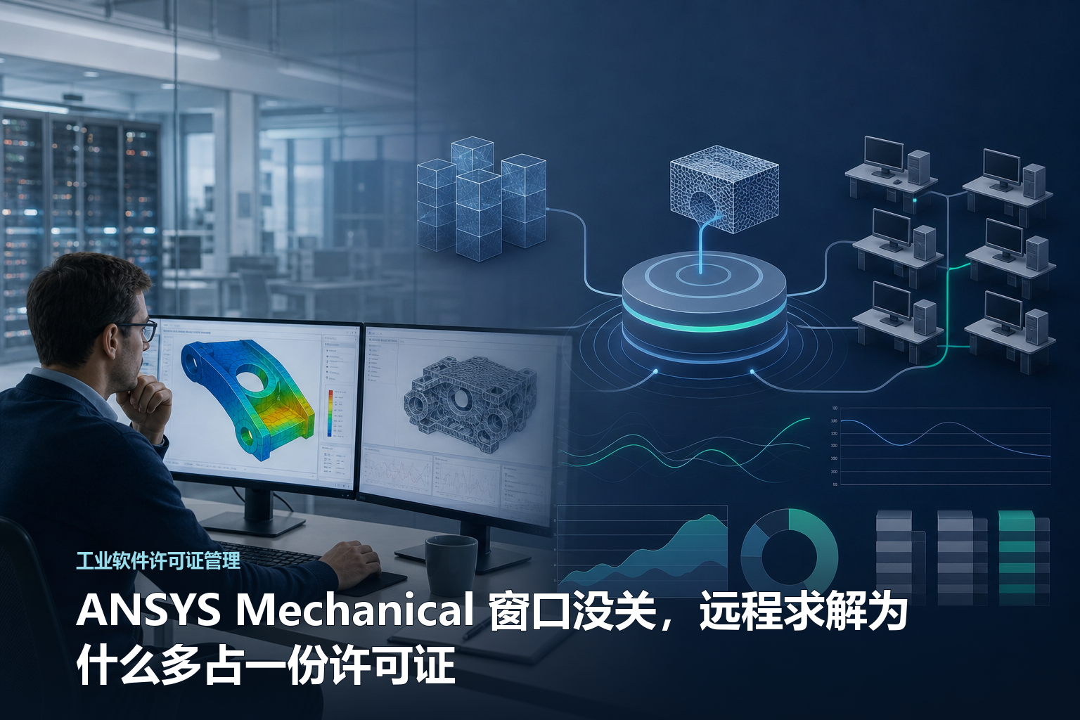 ANSYS Mechanical 窗口没关，远程求解为什么多占一份许可证