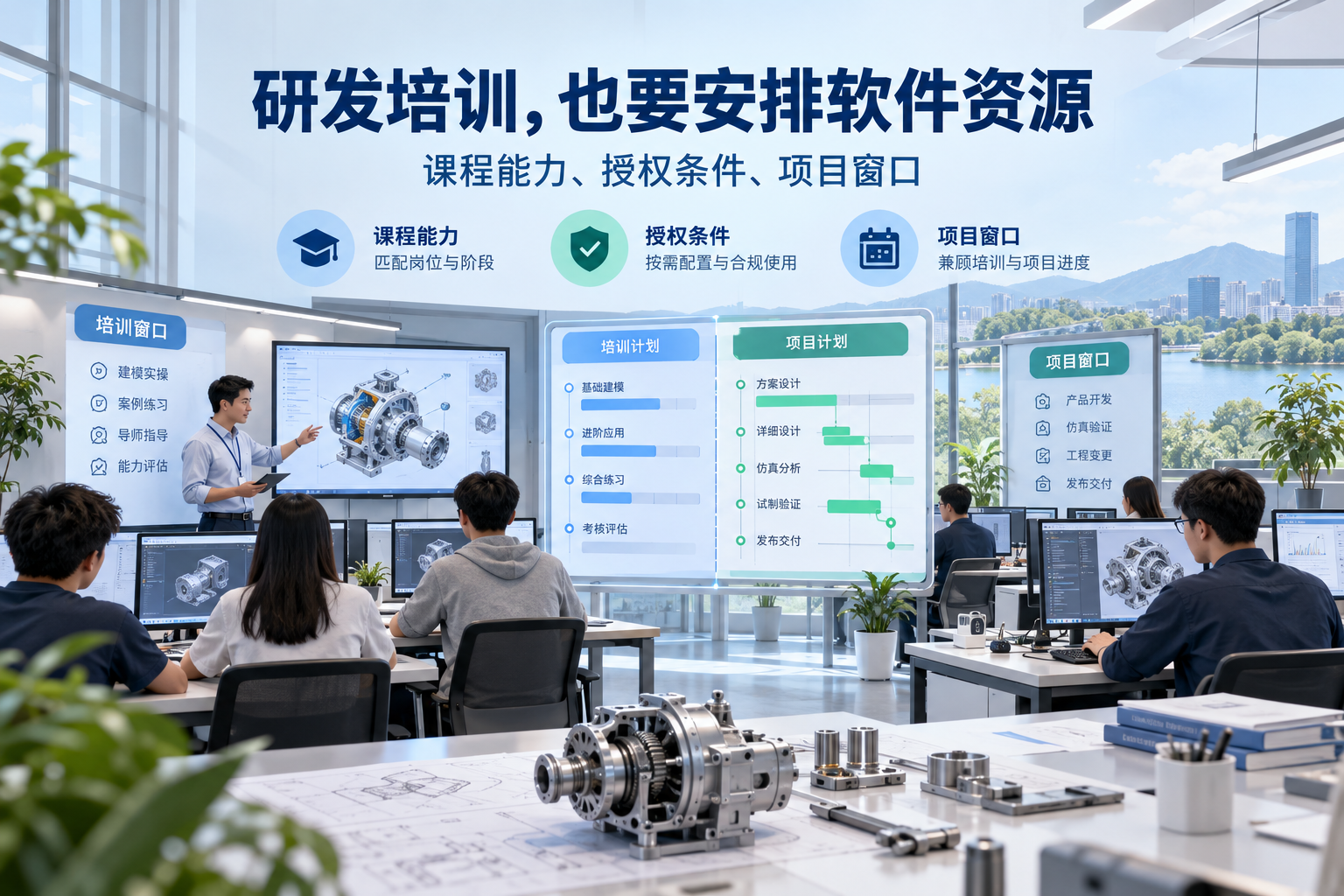 研发培训资源安排示意