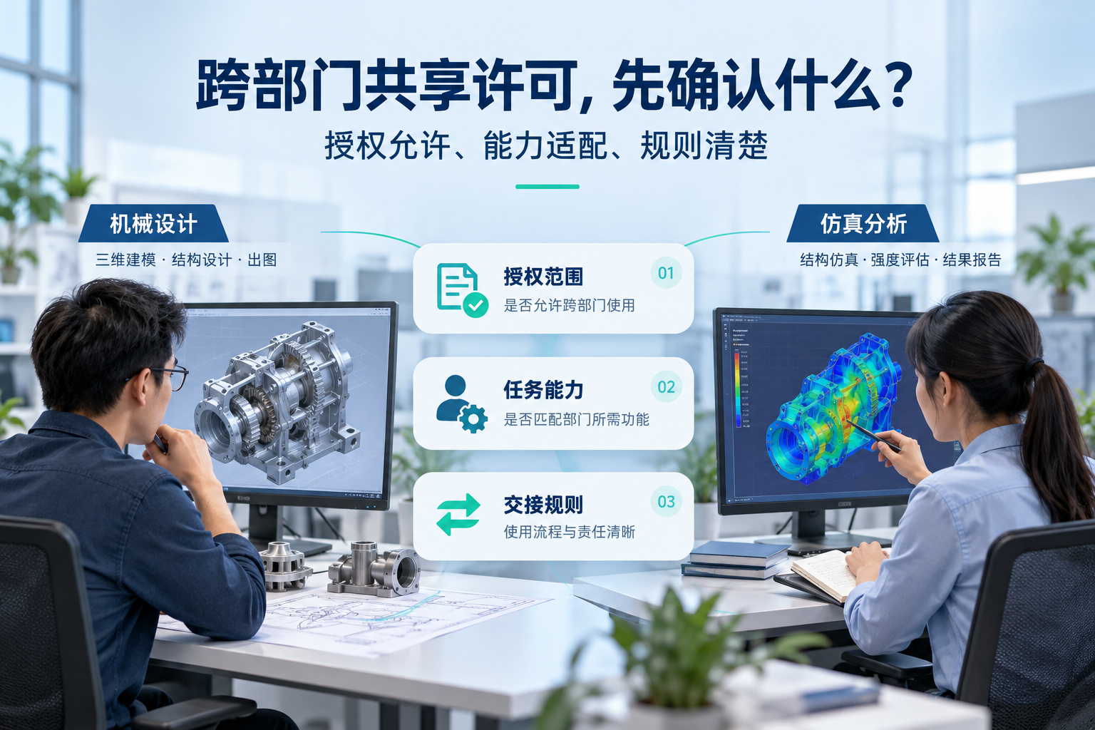 跨部门文章主题示意